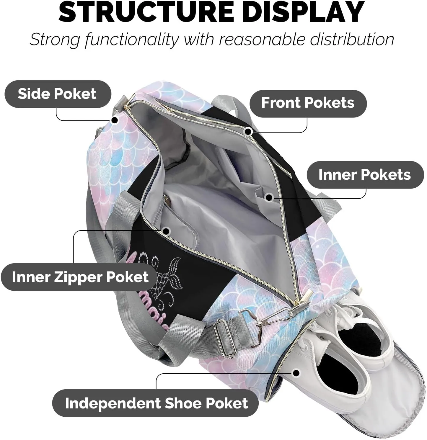 Custom Duffel Bag Bow Pink Adventure Awaits: Best Travel Bags for Hiking and Sports