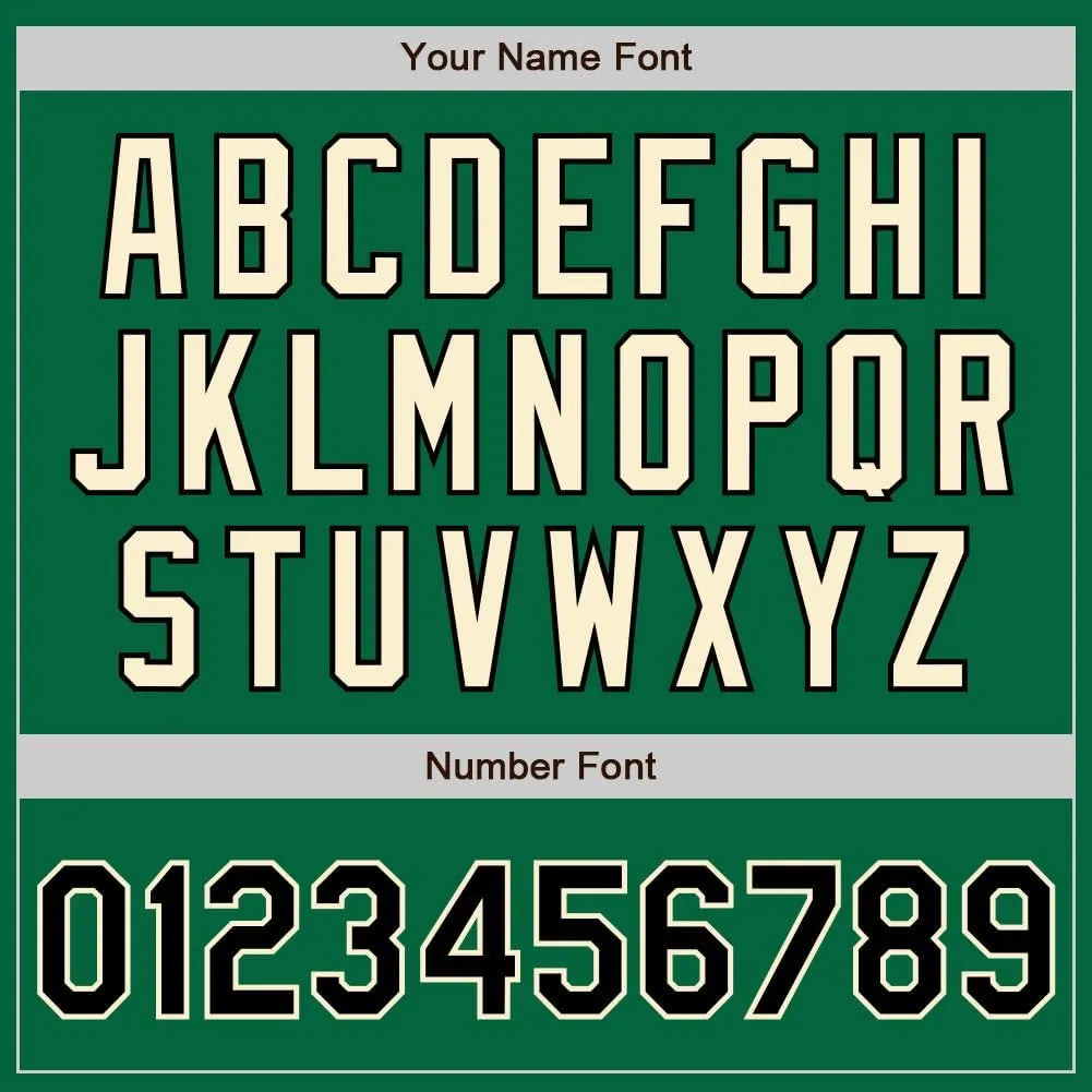 Custom Name Team Name Number Green Cream Fashion Jacket, Personalized Team Name Number Letterman Jacket Baseball Jacket
