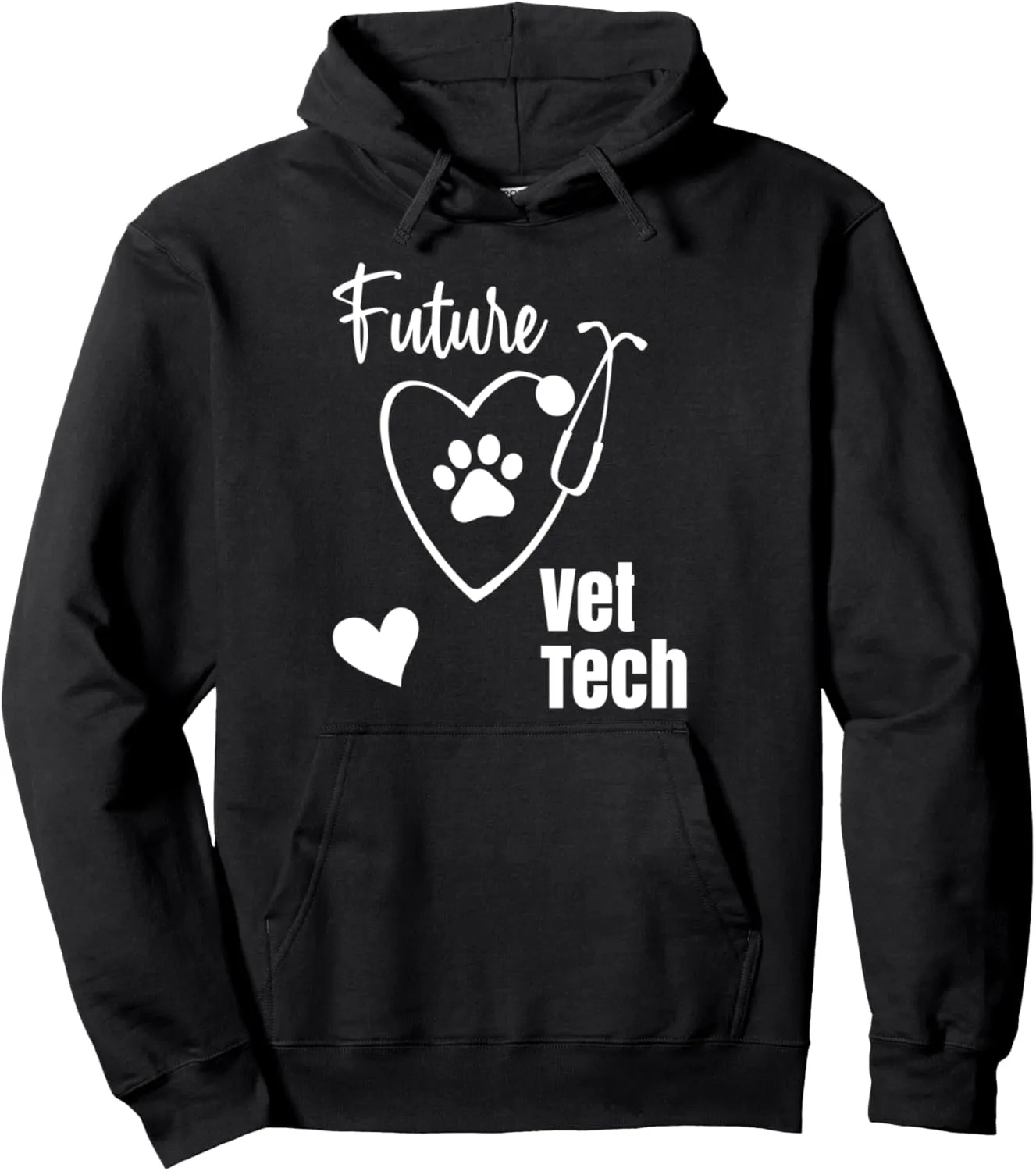 Cute Future Vet Tech Vet Nurse Student Veterinary Technician Pullover Hoodie
