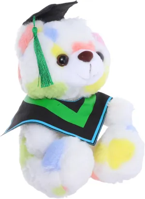 Cute Graduation Bear Plush Toy Adorable Cartoon Design with Doctoral Cap for Graduation Season Home Decor Soft Comfortable Stuffed Animal for Celebrations