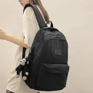 Cute Solid Color Nylon Backpack