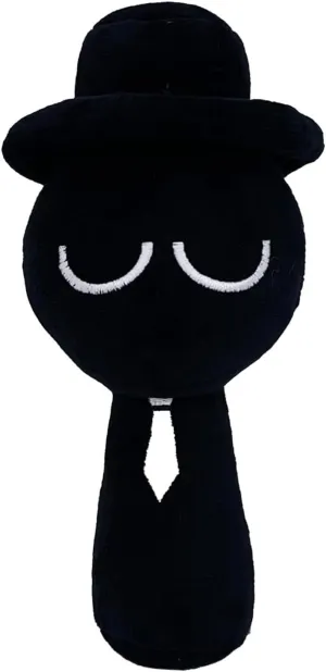 Cute Sprunki's Plush Toys Collection, 8"-10" Inches Soft Cuddly Stuffed Toys for Kids Preferred Gifts for Birthday Parties and Special Occasions (Black)