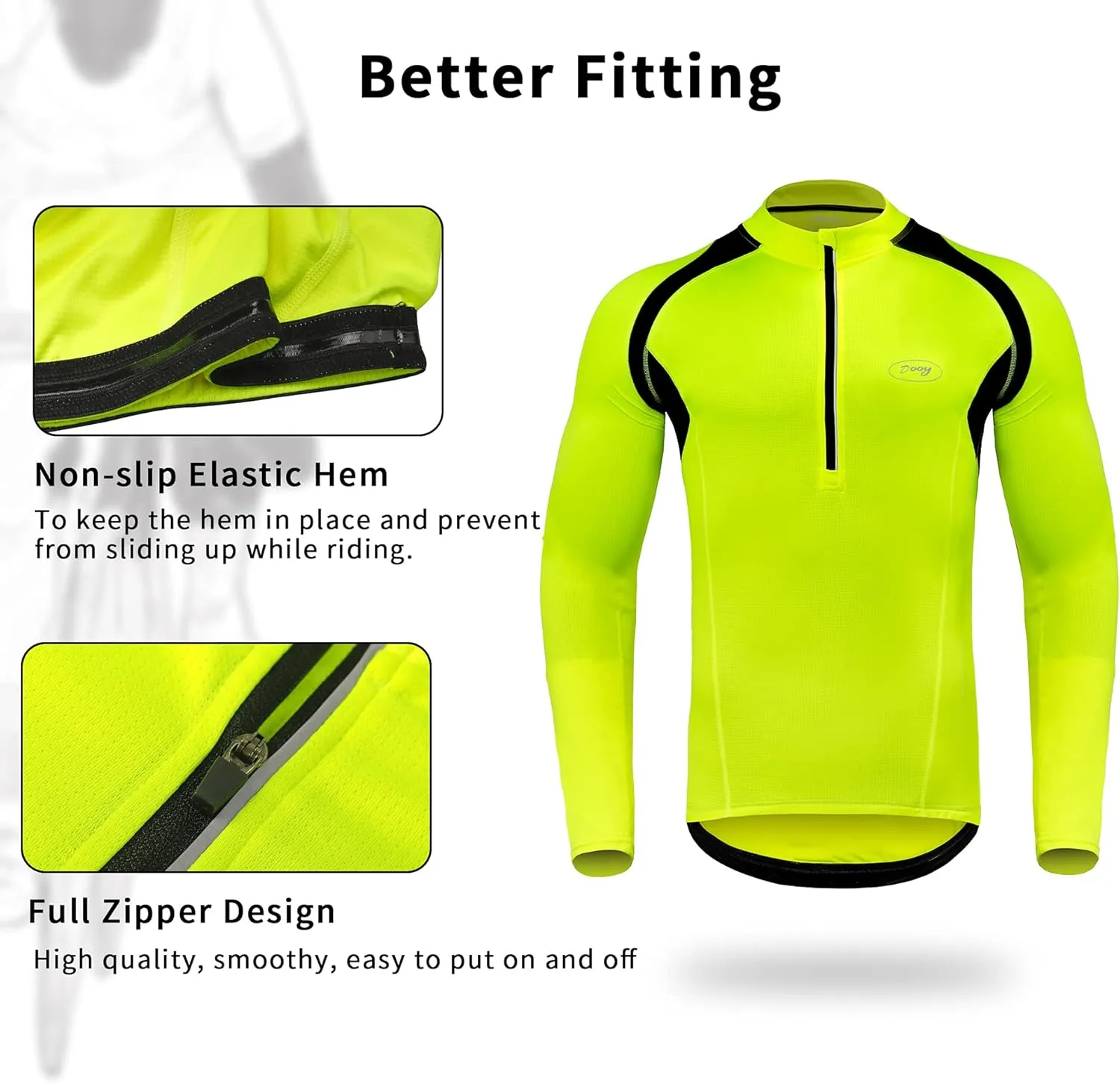 Cycling Bike Jersey for Men Short and Long Sleeve Bike Bicycle Shirts Biking Clothing Breathable Quick-Dry Shirt with Pockets