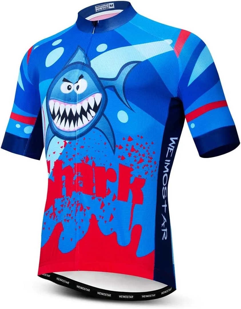 Cycling Jersey Men, Short Sleeve Bike Shirts Biking Clothse Bicycle Tops - Breathable Quick Dry, S-3XL