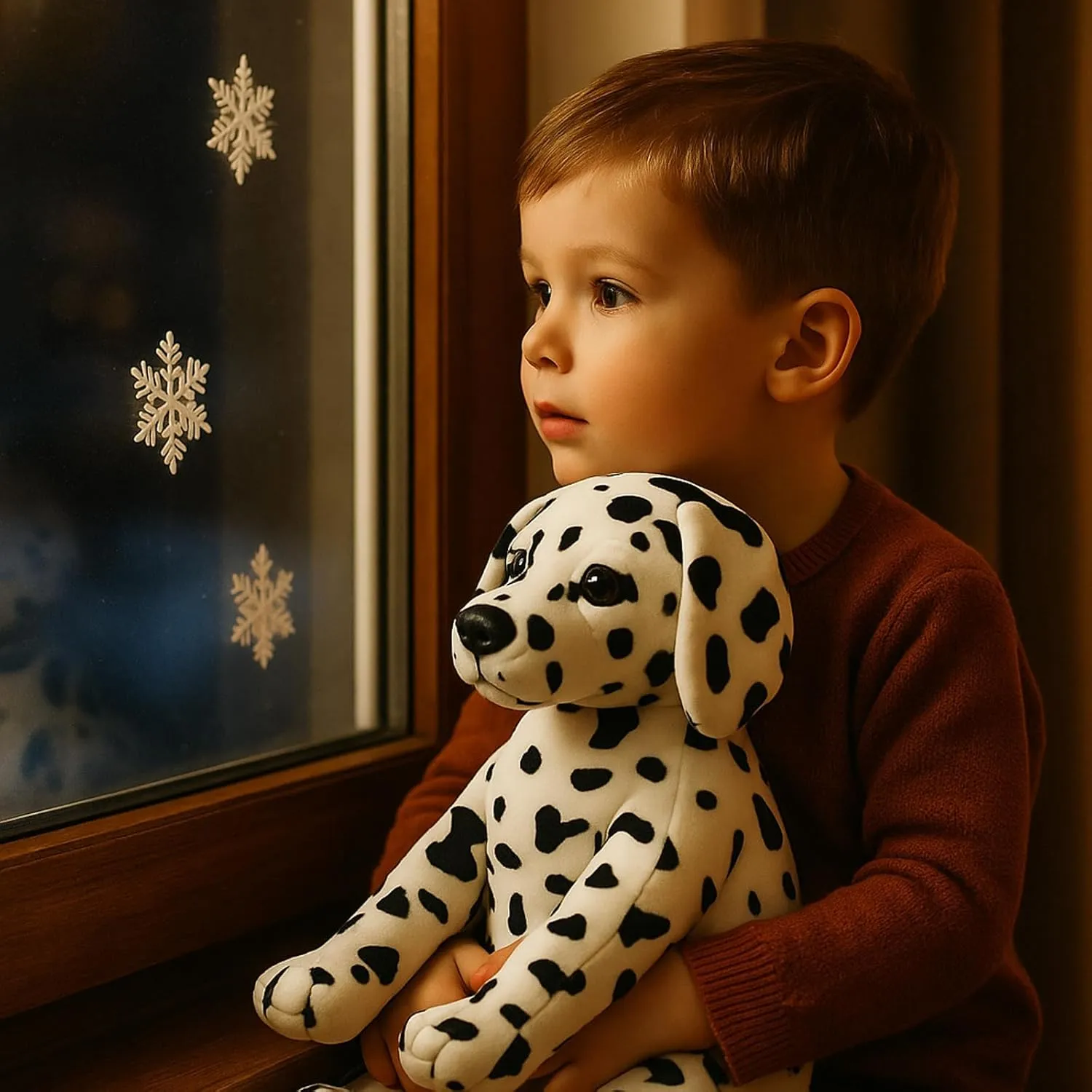 Dalmatian Stuffed Animals, Stuffed Dalmatian, Stuffed Puppy Dog Plush Toys for Boy Girl Kids Birthday, 12 inches
