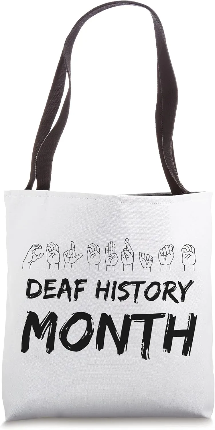 Deaf History Month Celebrate Deaf Culture Tote Bag