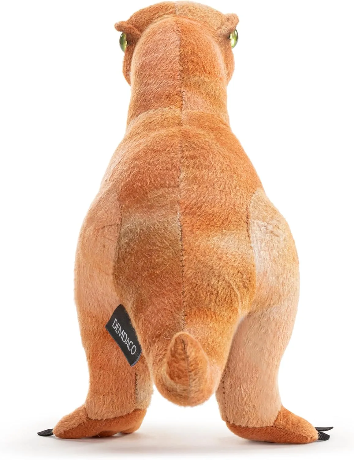 DEMDACO 5004810081 Animalcraft Velociraptor Dinosaur Tan 8 x 7.5 Inch Polyester Soft Plush Stuffed Beanbag Animal