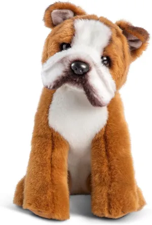 DEMDACO Bulldog Tan and White 9.5 Inch Polyester Soft Plush Stuffed Animal