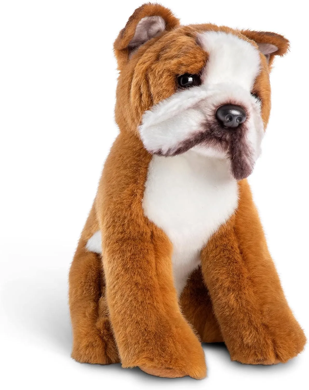 DEMDACO Bulldog Tan and White 9.5 Inch Polyester Soft Plush Stuffed Animal