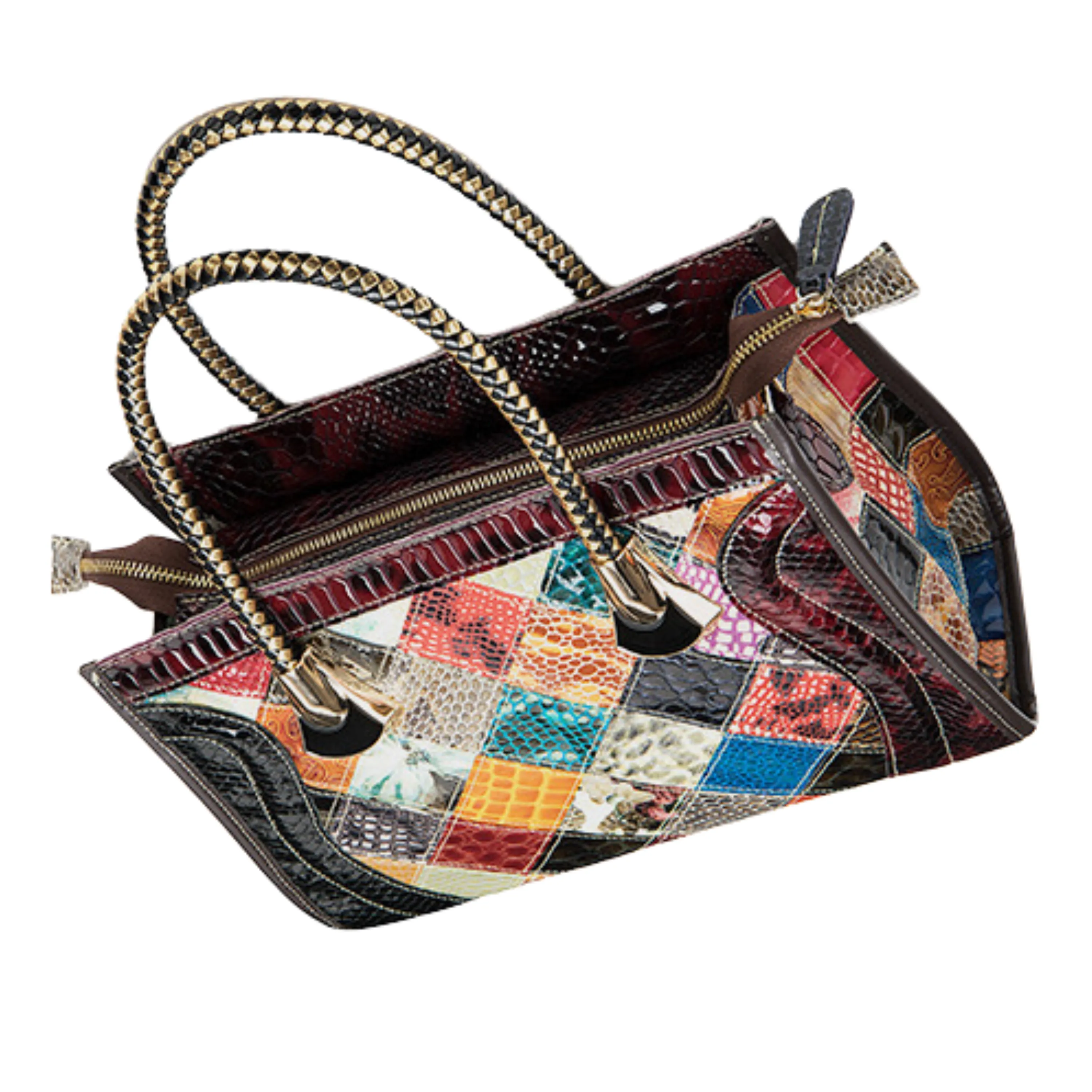 Designer Full Grain Genuine Leather Vintage Retro Cross Body Handbag