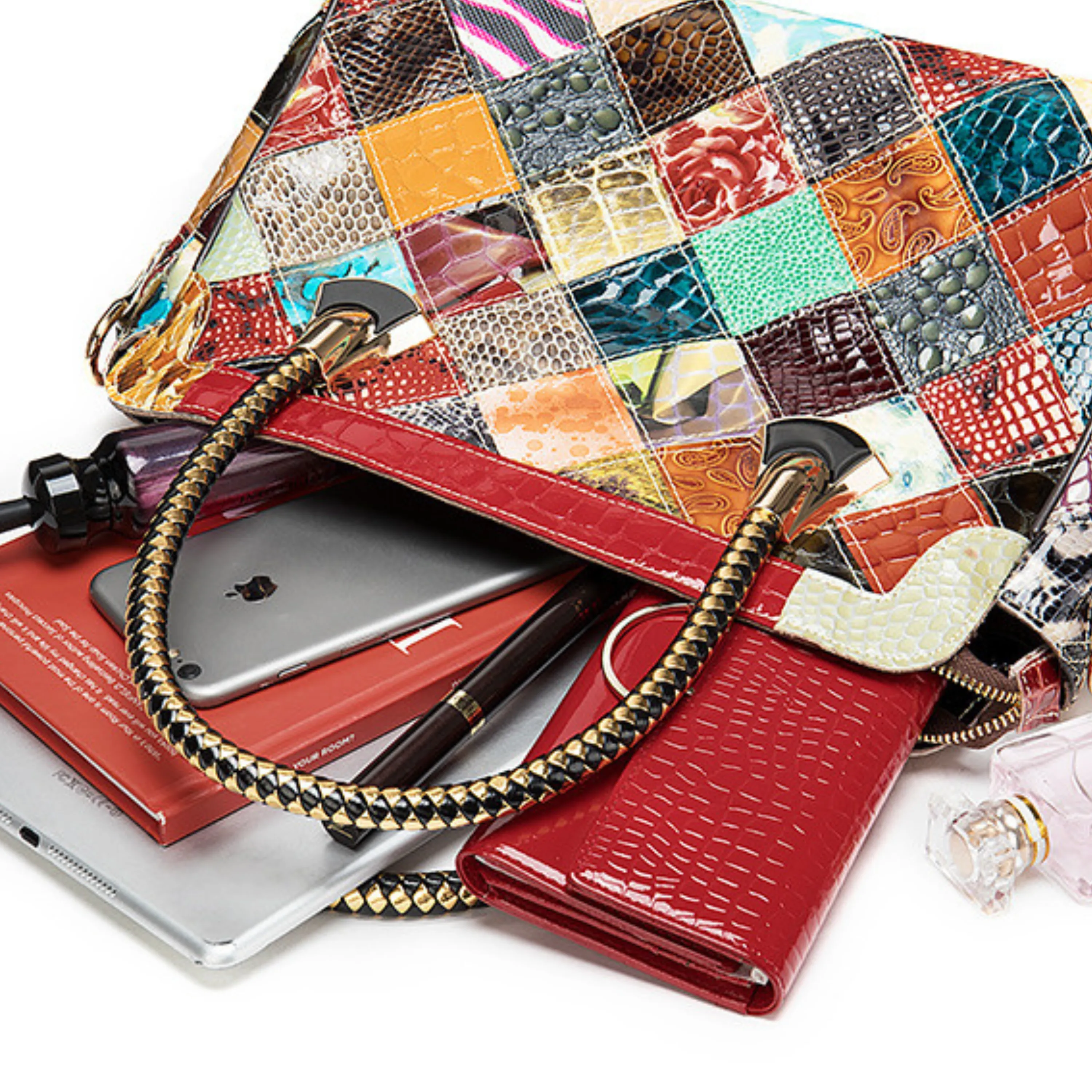 Designer Full Grain Genuine Leather Vintage Retro Cross Body Handbag