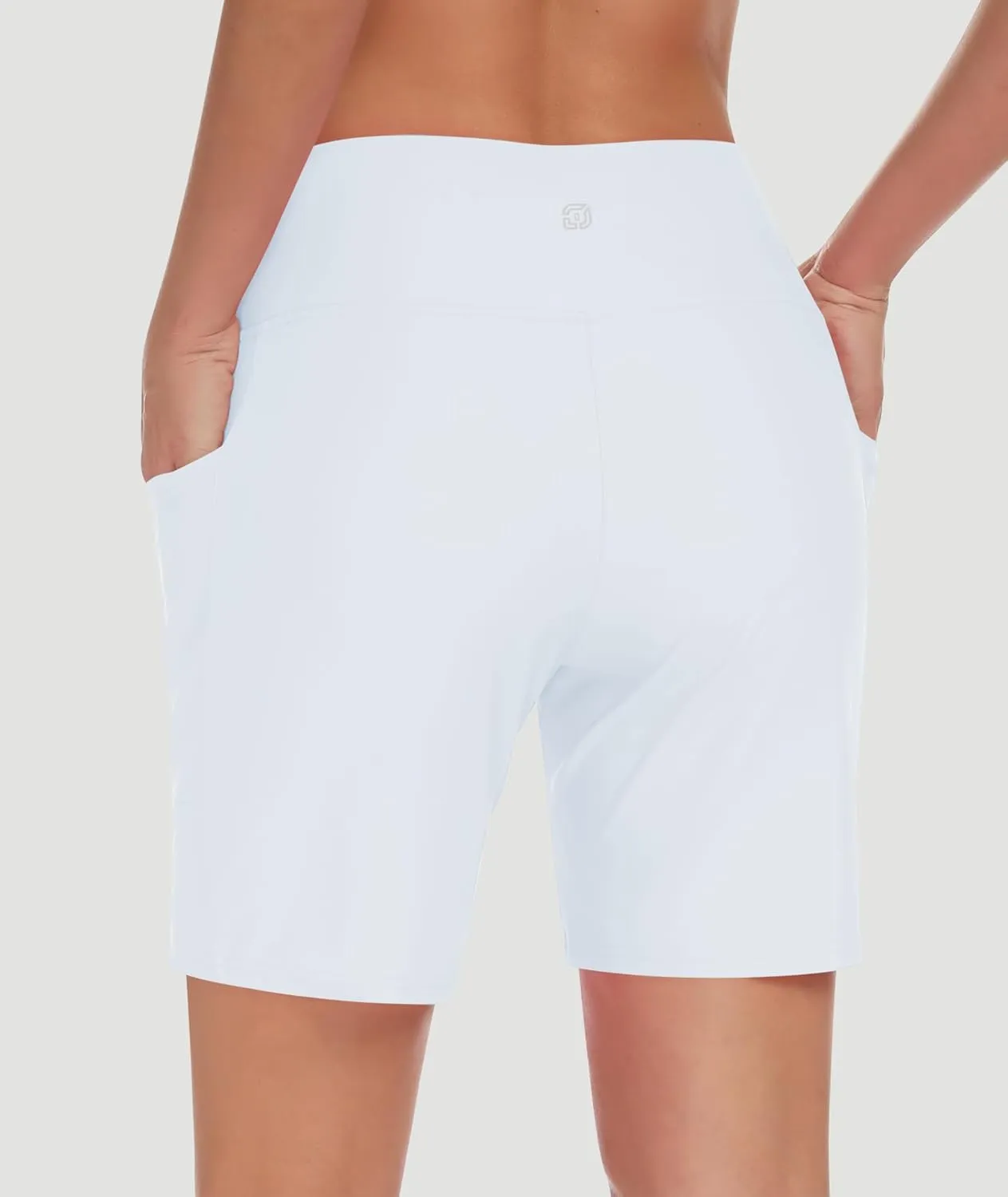 DIBAOLONG Women's Swim Shorts 7" High Waisted Quick Dry UPF 50  Beach Board Shorts for Women with Liner & Pockets