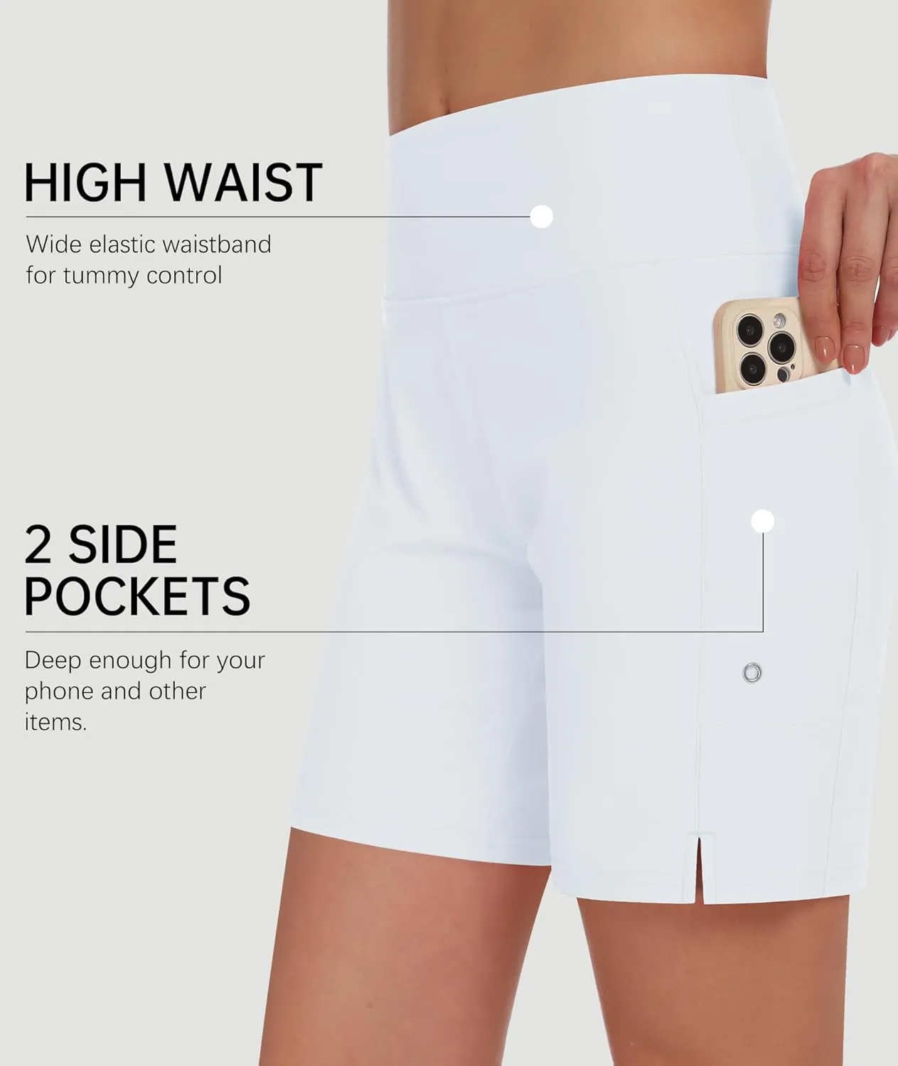 DIBAOLONG Women's Swim Shorts 7" High Waisted Quick Dry UPF 50  Beach Board Shorts for Women with Liner & Pockets