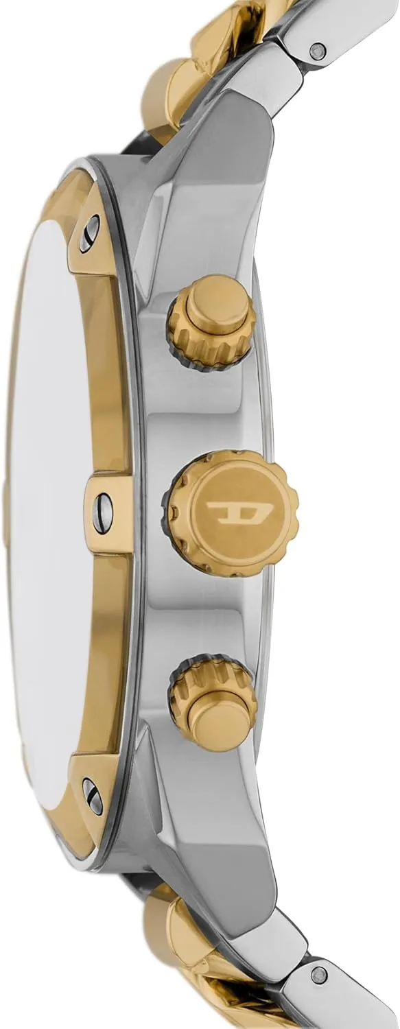 Diesel Spiked Men's Watch, Chronograph Watch with Stainless Steel Bracelet or Genuine Leather Band