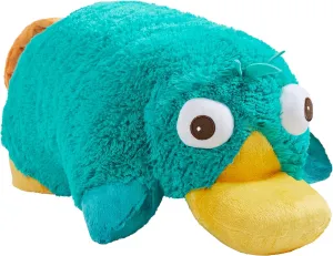 Disney Perry the Platypus Pillow Pet - 16" Authentic Perry, Folding Plush Stuffed Animal Toy