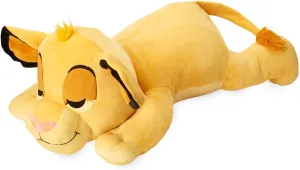 DISNEY STORE Official Cuddleez Plush - Simba - Big Plush - Super Soft & Huggable Toy for Fans & Kids of All Ages - Perfect Collectible Gift, Plushy