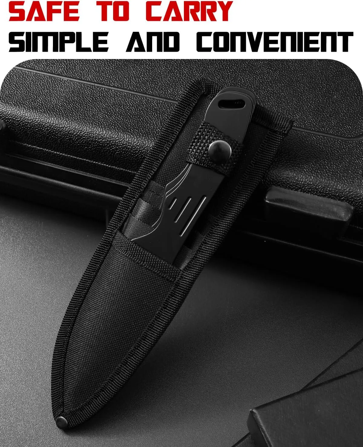 Dispatch Stainless Steel Throwing Knives Set of 3 with Nylon Sheath Well Balanced Kunai Throwing Knife for Recreation and Competition
