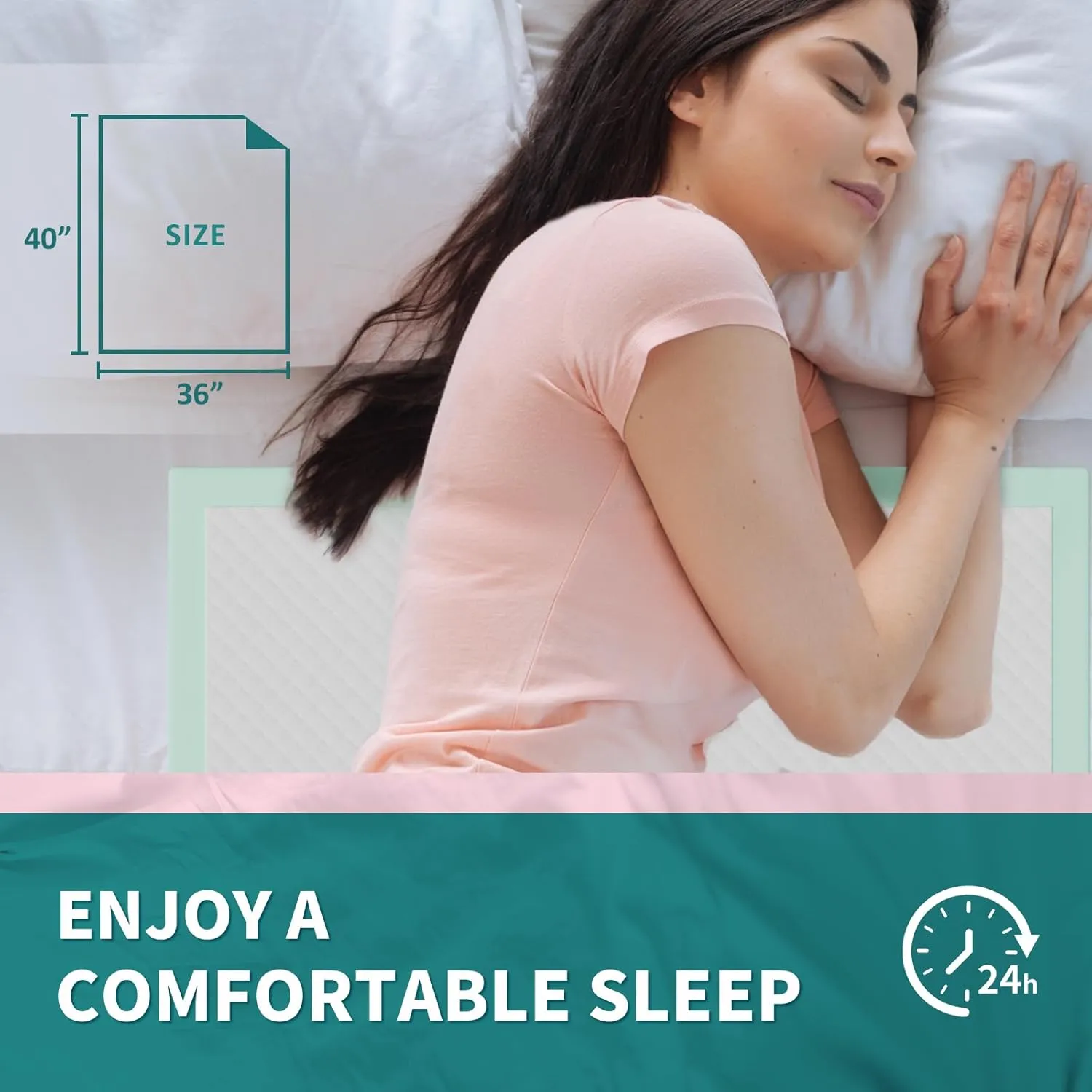 Disposable Bed Pads 40"X36" Extra Large Chucks Pads for Adults Super Absorbent Underpads Waterproof Pee Pads for Incontinence, Mattress or Pets [100x91CM, 40pcs]