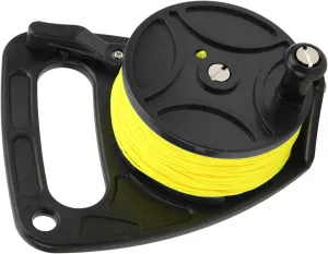 Dive Reel with Thumb Stopper, 270ft Diving Reel Kayak Anchor, Multi Purpose Dive Reel, for Cave and Wreck Exploration, Recreational Diving and Spear Fishing, High Visibility