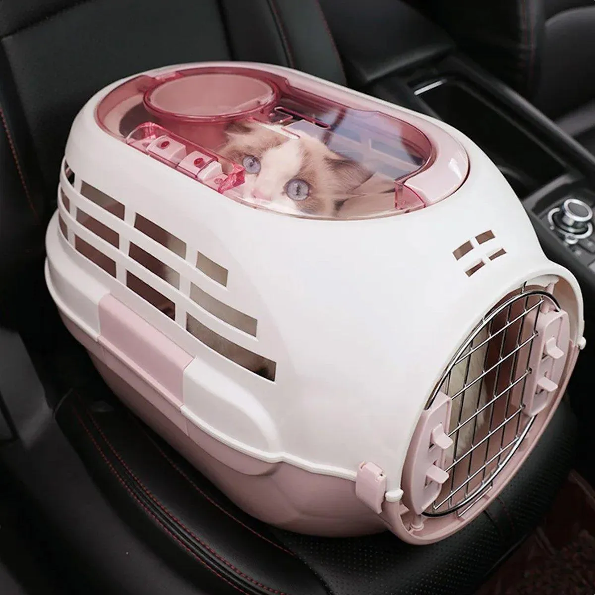 Dog and Cat Carrier Large Space Removable Sunroof Air Carrier for Pet Travel