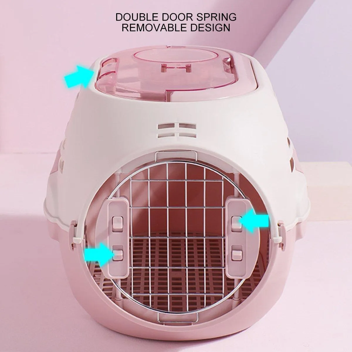 Dog and Cat Carrier Large Space Removable Sunroof Air Carrier for Pet Travel