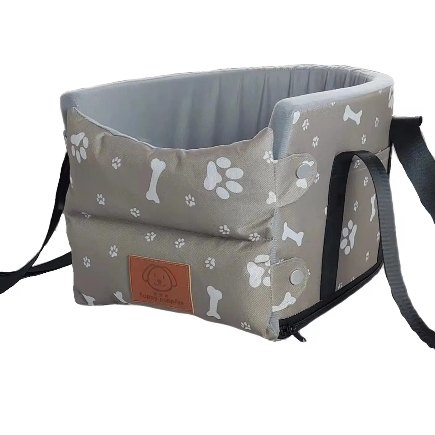 Dog Car Seat Bed & Carrier – Portable Travel Safety Booster for Small Dogs & Cats