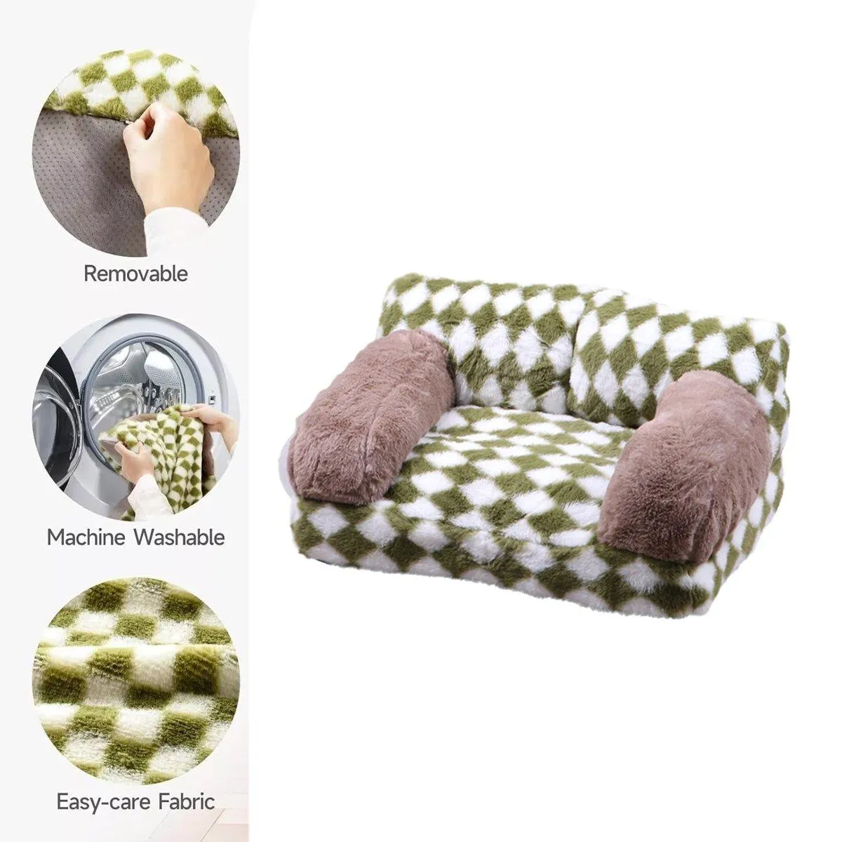 Dog Cat Sofa Warm Pet Sofa for Cats and Small Dogs Comfortable Sleeping Bed