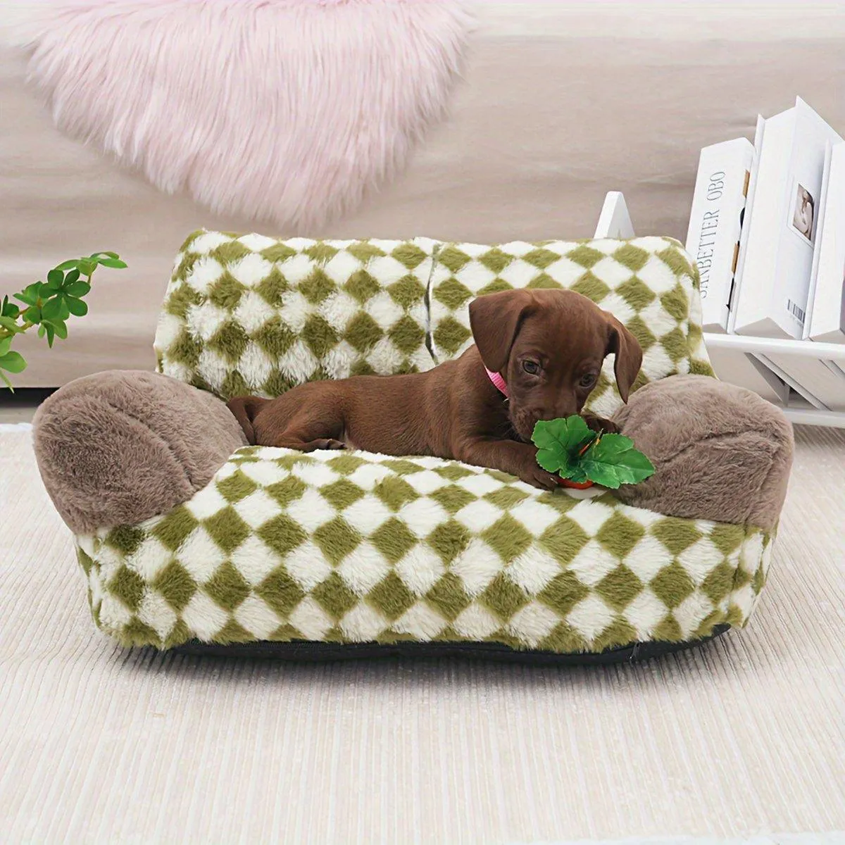 Dog Cat Sofa Warm Pet Sofa for Cats and Small Dogs Comfortable Sleeping Bed