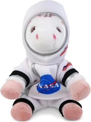 DolliBu White Unicorn Astronaut Plush Toy - Fantasy Astronaut Stuffed Animal with Space Helmet and NASA Astronaut Suit, Spaceman Doll Decor for Girls and Boys with Personalization - 9 Inch