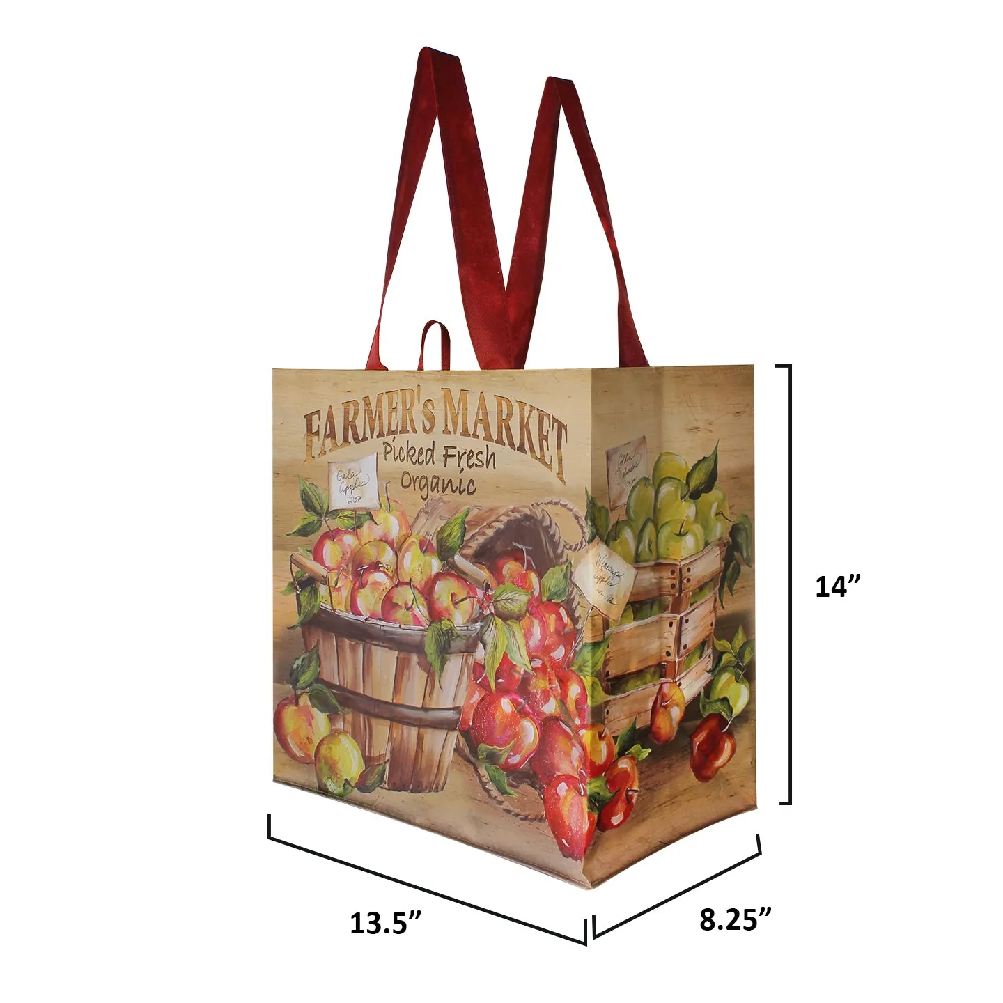 Earthwise Reusable Grocery Bags Shopping - Totes (Pack of 6)