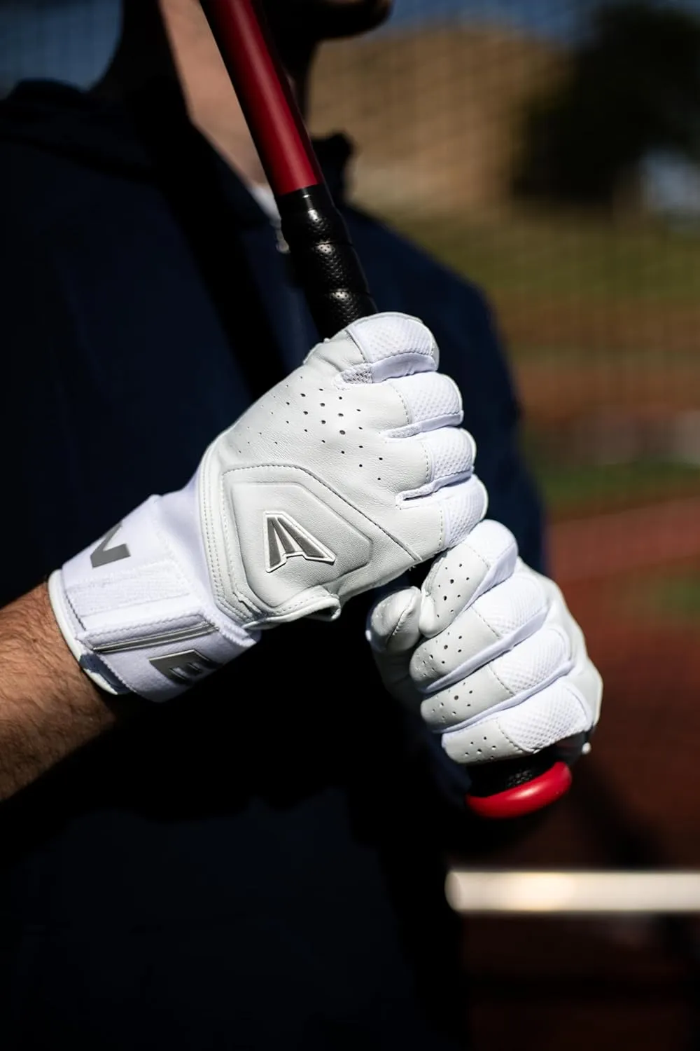 Easton | MAV PRO Locked-in Baseball Batting Gloves | Neoprene Wrist Strap | Adult Sizes | Multiple Colors