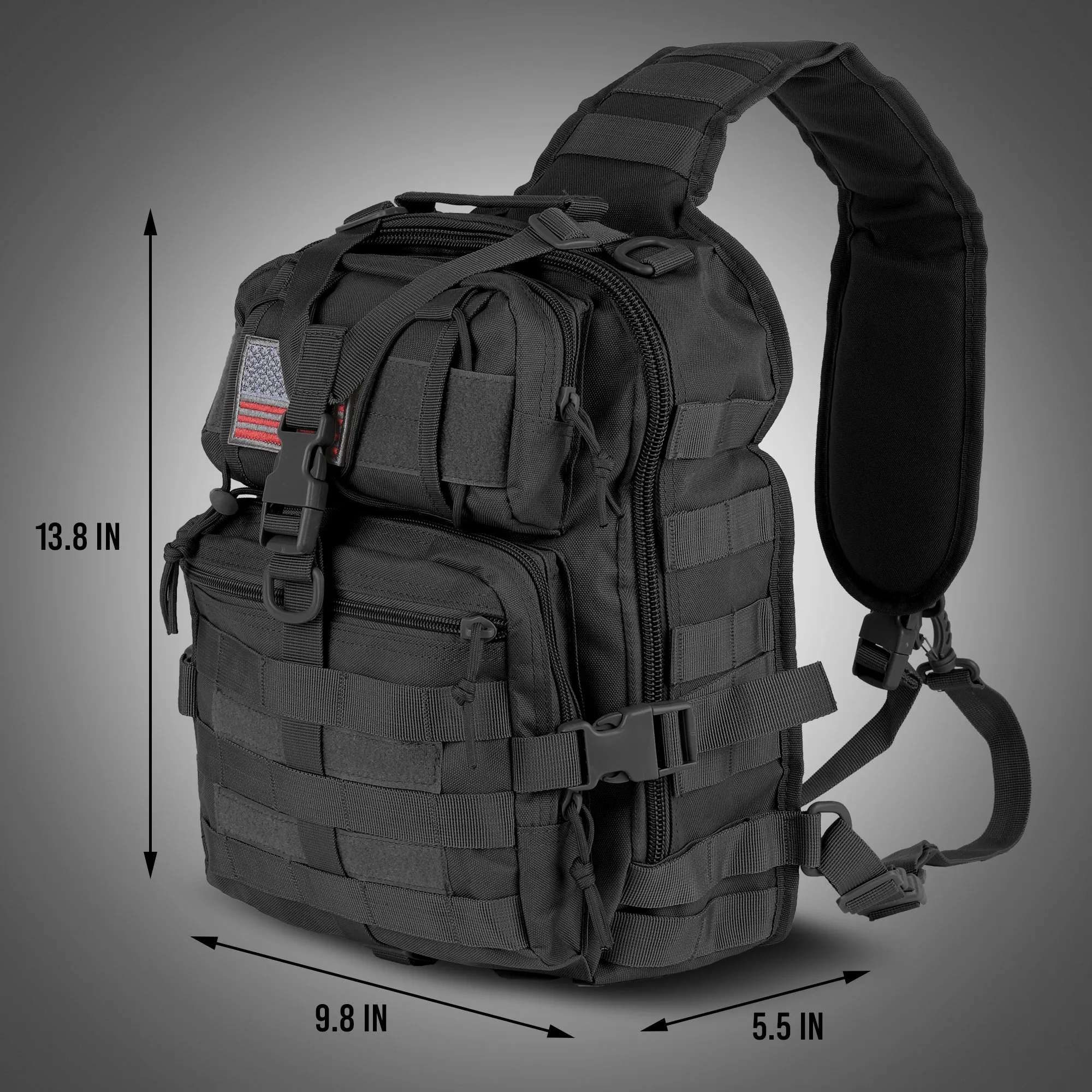 EDC Range Bag – Pistol Sling Bag Backpack (14 Liter)