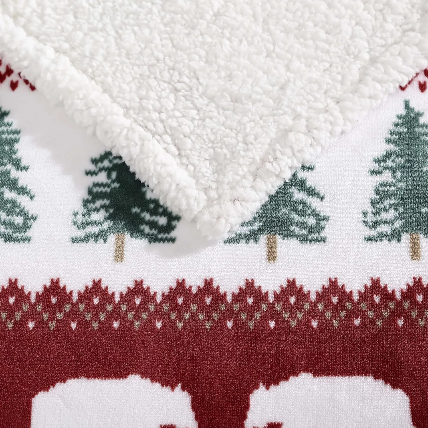 Eddie Bauer - Blanket, Super Soft Reversible Sherpa & Brushed Fleece Bedding, Throw Blankets for Couch, Ideal for Lounging (Grizzly Peak Red)
