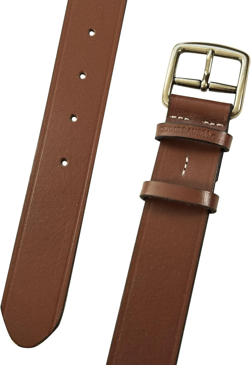 Eddie Bauer Women's Casual Leather Belts with Durable Metal Buckle