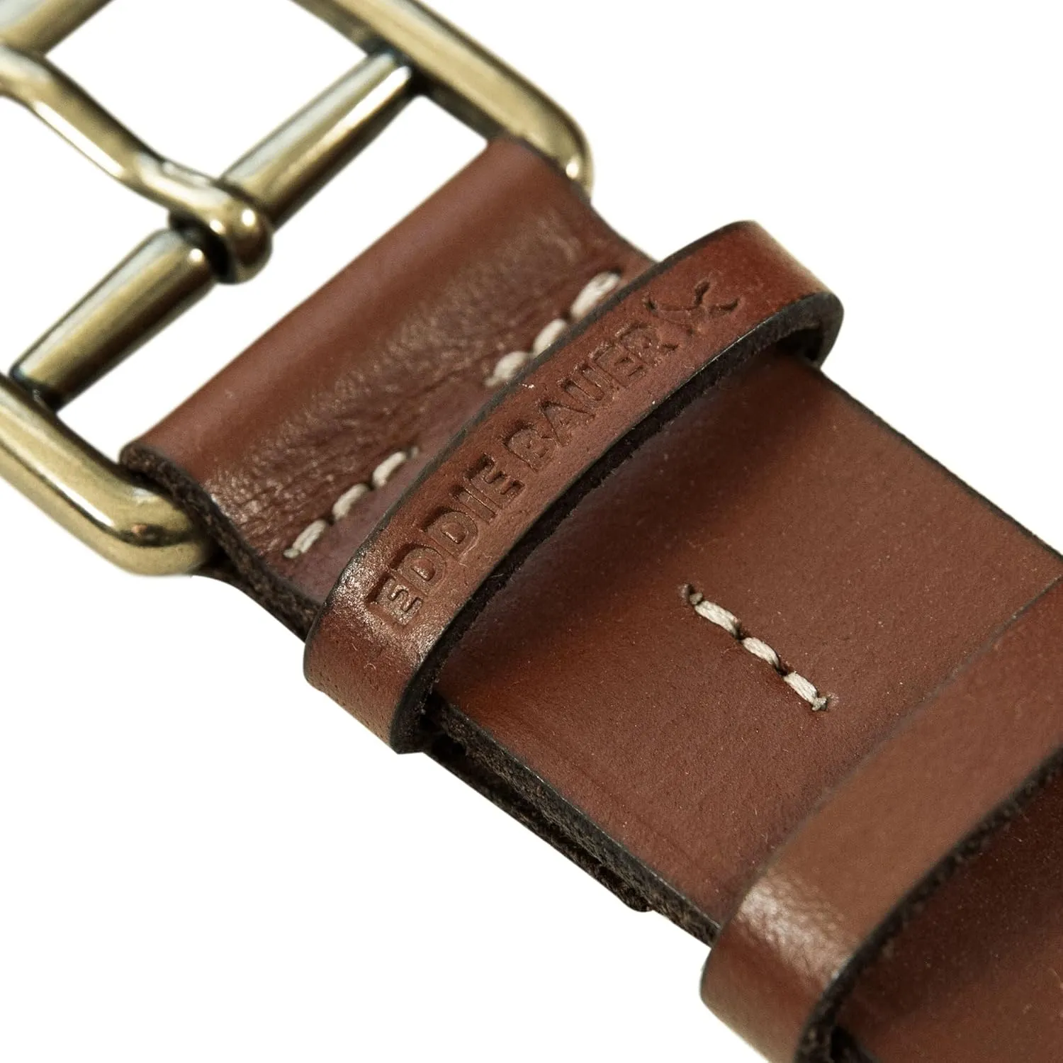 Eddie Bauer Women's Casual Leather Belts with Durable Metal Buckle