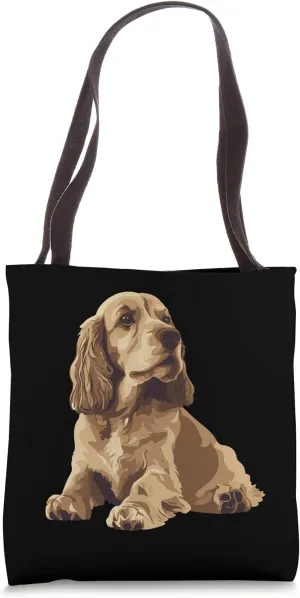 Elegant American Cocker Spaniel Art | Painterly Design Tote Bag
