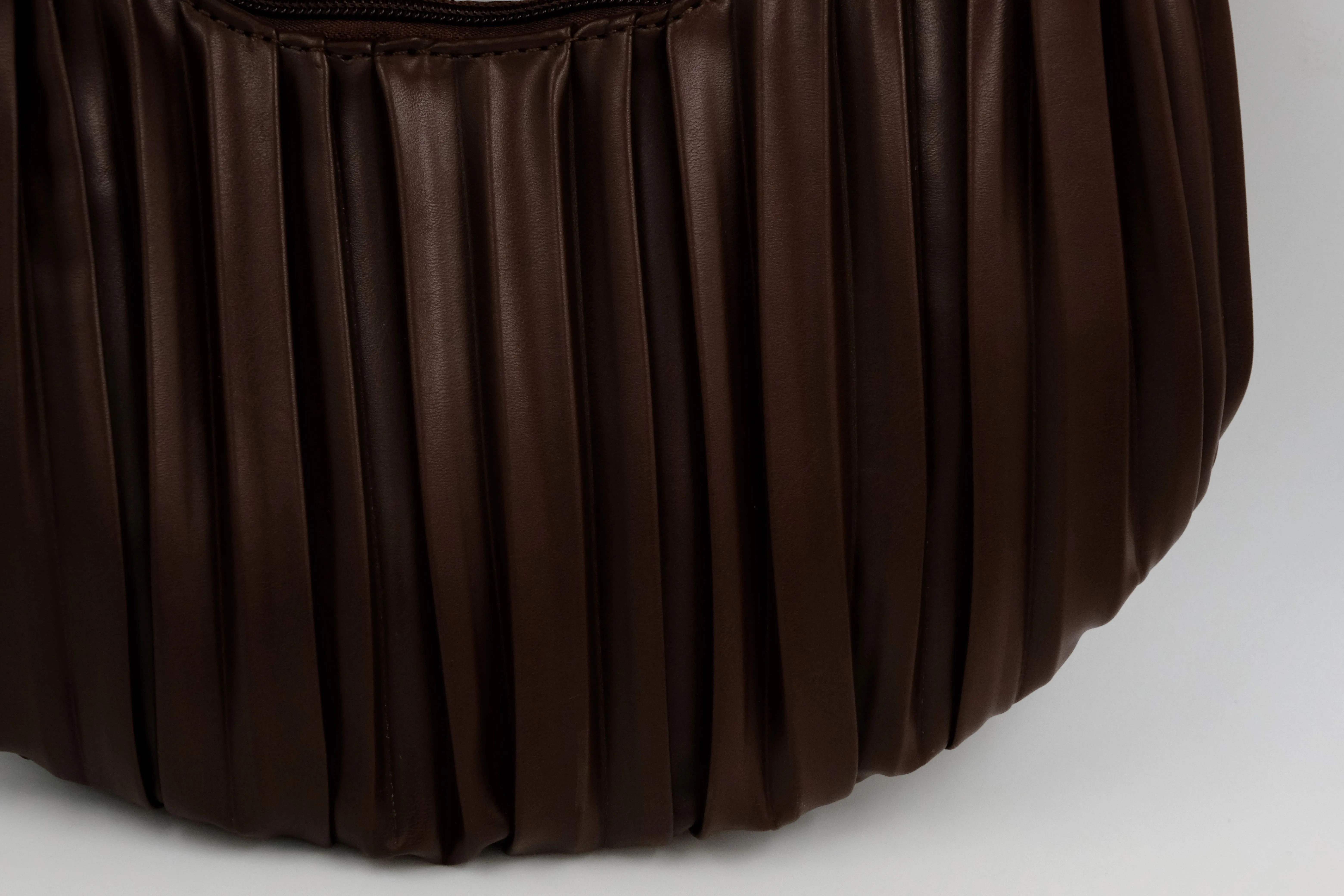Elegant Pleated Ivory Sling Bag