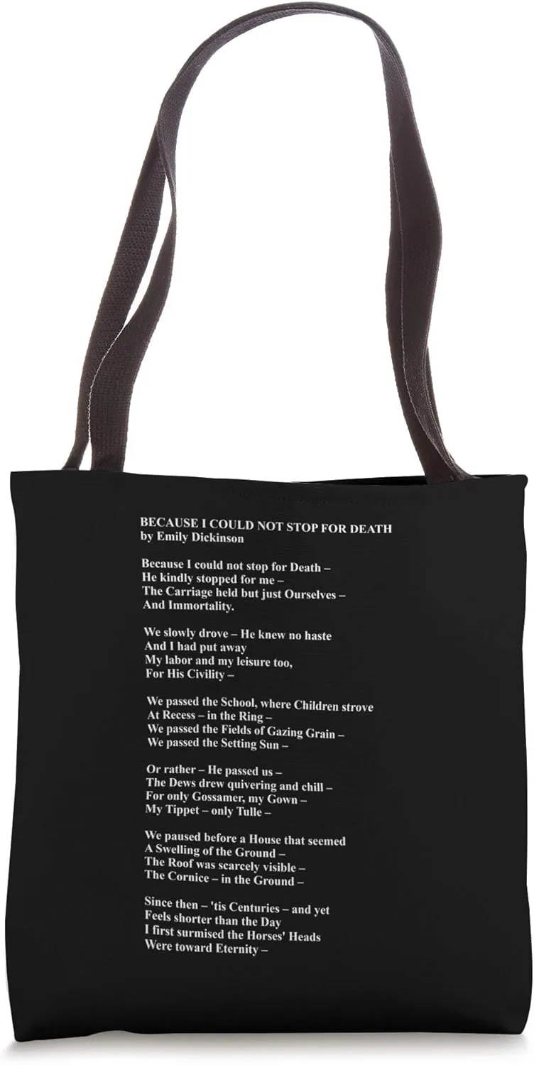 Emily Dickinson Fan Poetry Reader Gift Poem Writer Tote Bag