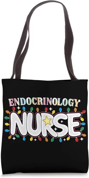 Endocrinology Nurse Christmas Endocrine Nursing NP RN Crew Tote Bag