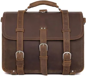 European and American retro men's briefcase, shoulder portable diagonal backpack, computer bag