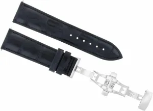 Ewatchparts 21mm Leather Watch Band Strap Compatible With Mido Commander M016430A, M021431A Watch Black