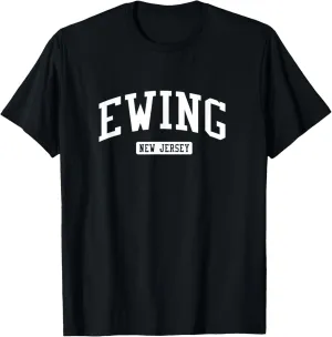 Ewing New Jersey NJ Vintage Athletic Sports Design T-Shirt