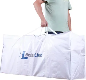 Extra Large Storage Bag - Heavy Duty 45x22x16 Inches Huge Tote Duffel with Max Load of 100 lbs. (45kg) - Tear-resistant & Water-resistant Polypropylene Woven Cloth, With Zippers