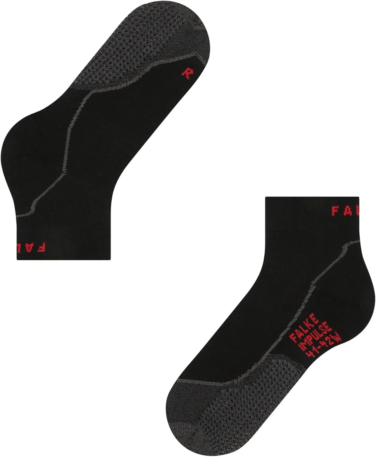 FALKE Men's Impulse Air Running Socks, Quarter Length, Light Padding, Sweat Wicking, Breathable Quick Dry, Ly