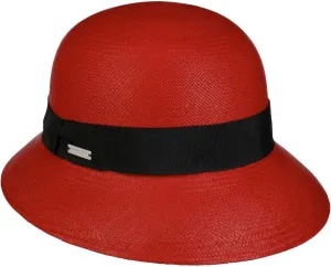 Farletta Cloche Panama Hat Women red One Size