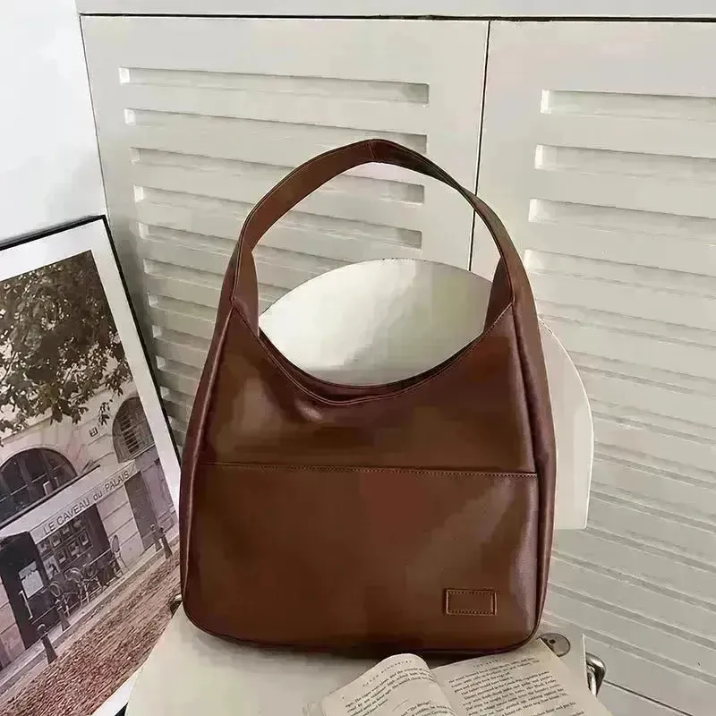 Fashion Tote Bag Large Capacity Casual Shoulder Bag Women's Commuting Handbag College Student