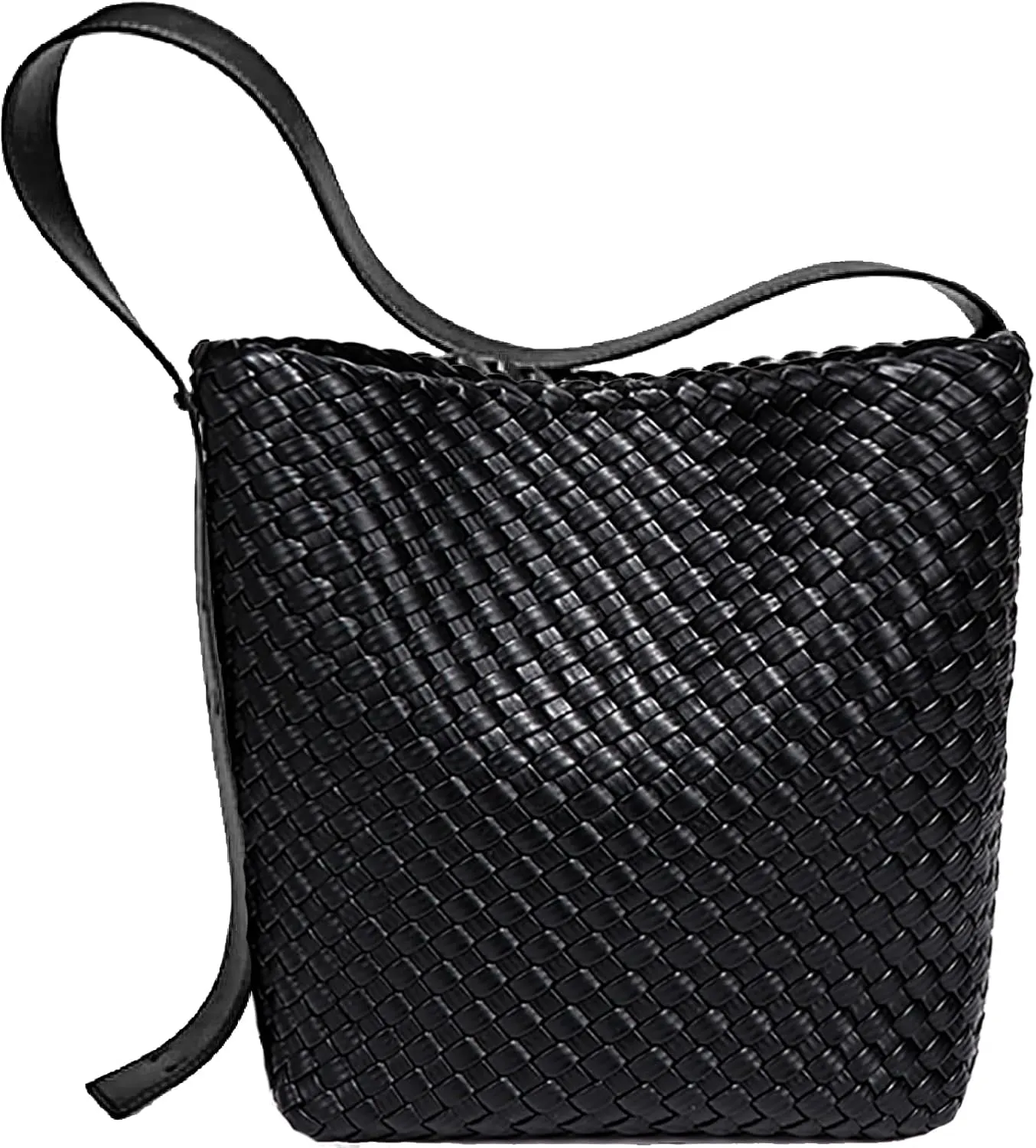 Fashion Woven Tote Bag for Women, Female Hobo Bag, Beach Handbag Purse, Travel Shoulder Bag with Adjustable Strap