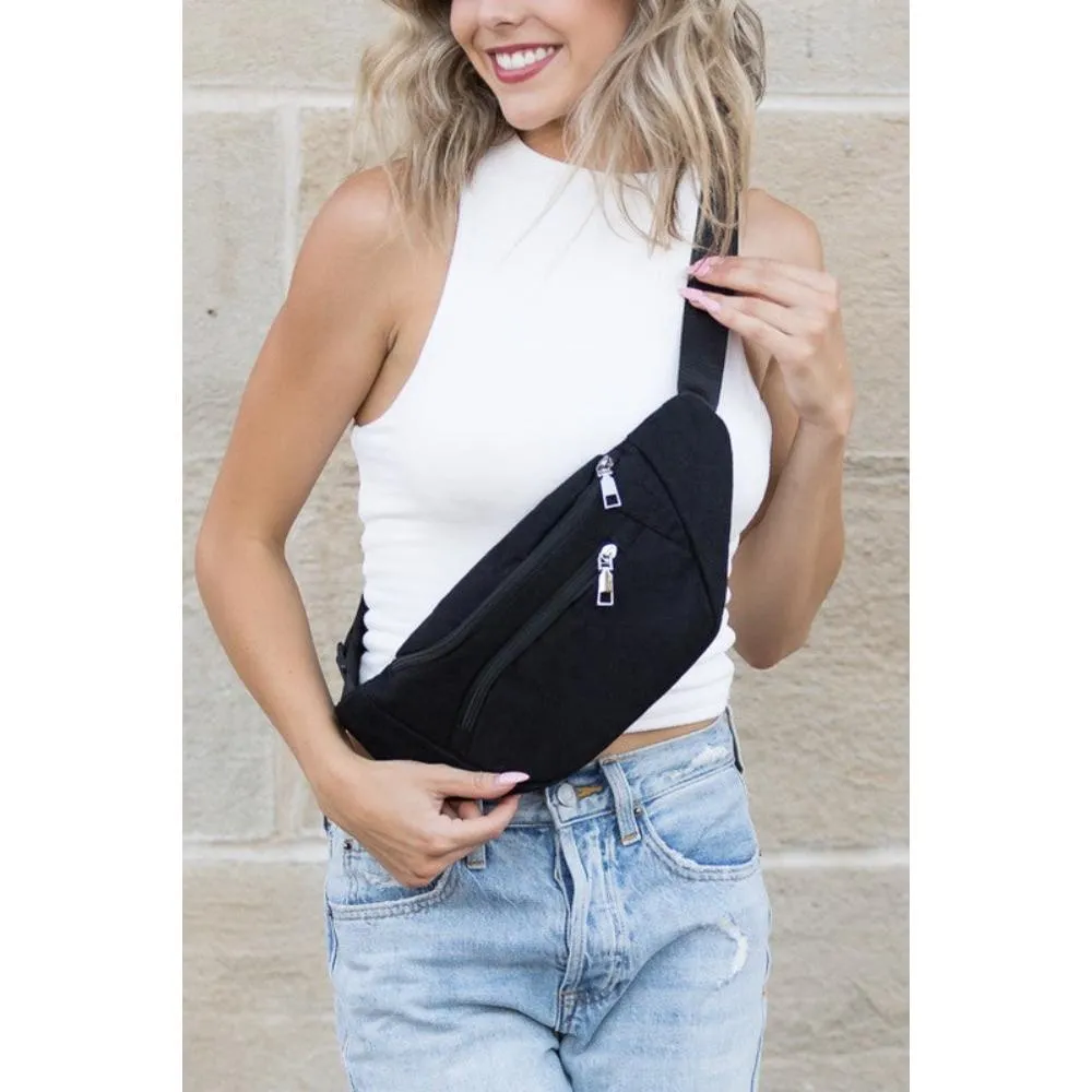 FASHNZFAB Amari Corduroy Sling / Belt Bag