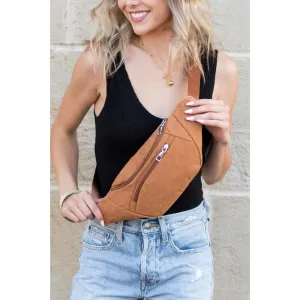 FASHNZFAB Amari Corduroy Sling / Belt Bag