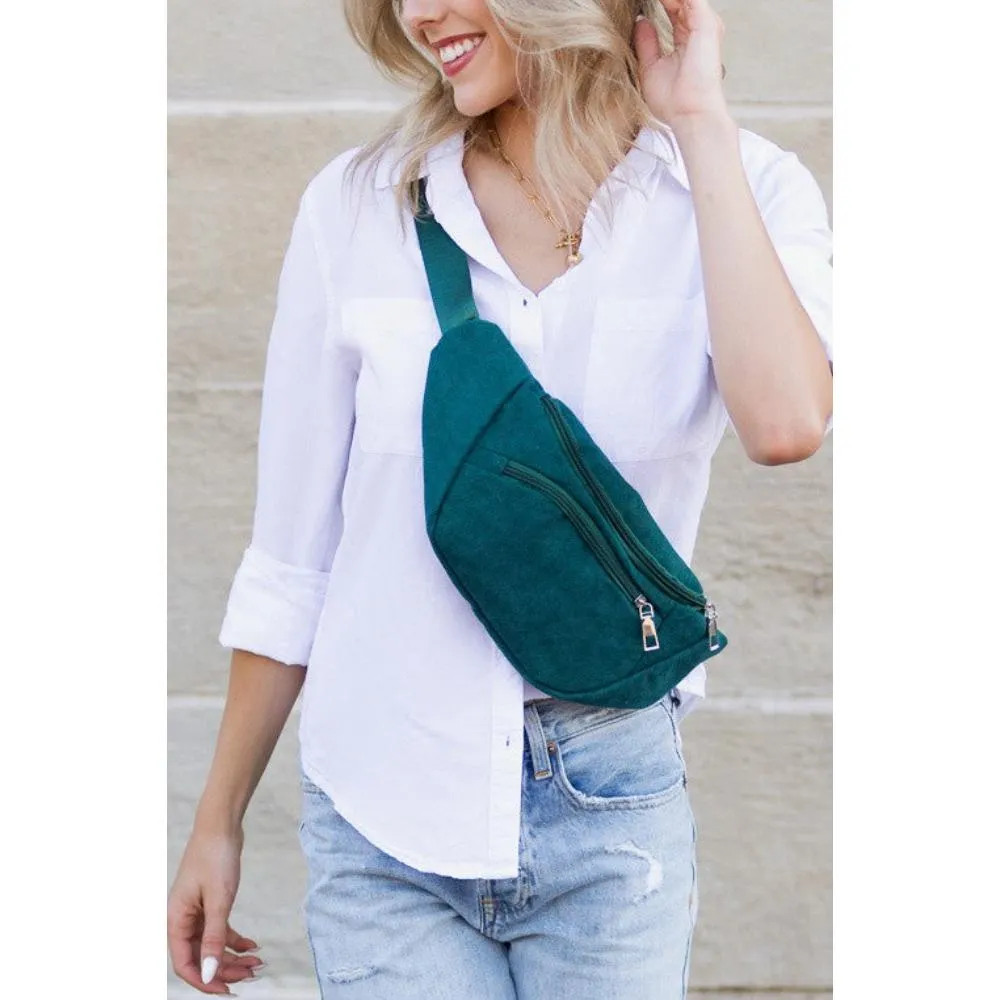 FASHNZFAB Amari Corduroy Sling / Belt Bag